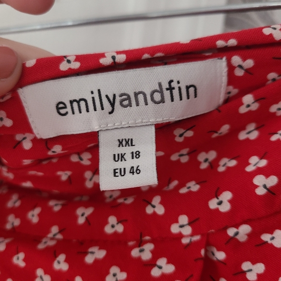 Emily and Fin Ditsy Midi Skirt Sz XL - Picture 3 of 5